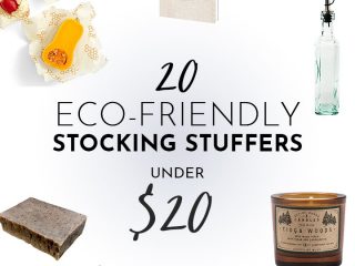 Eco友好的储存的东西礼物拼贴画包括蜡烛，肥皂，袜子和玻璃瓶在白色背景。